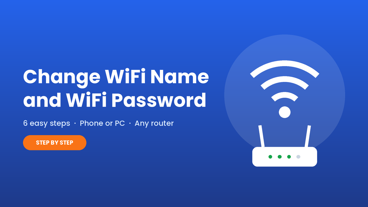 How to Change WiFi Name and Password (Phone or PC)