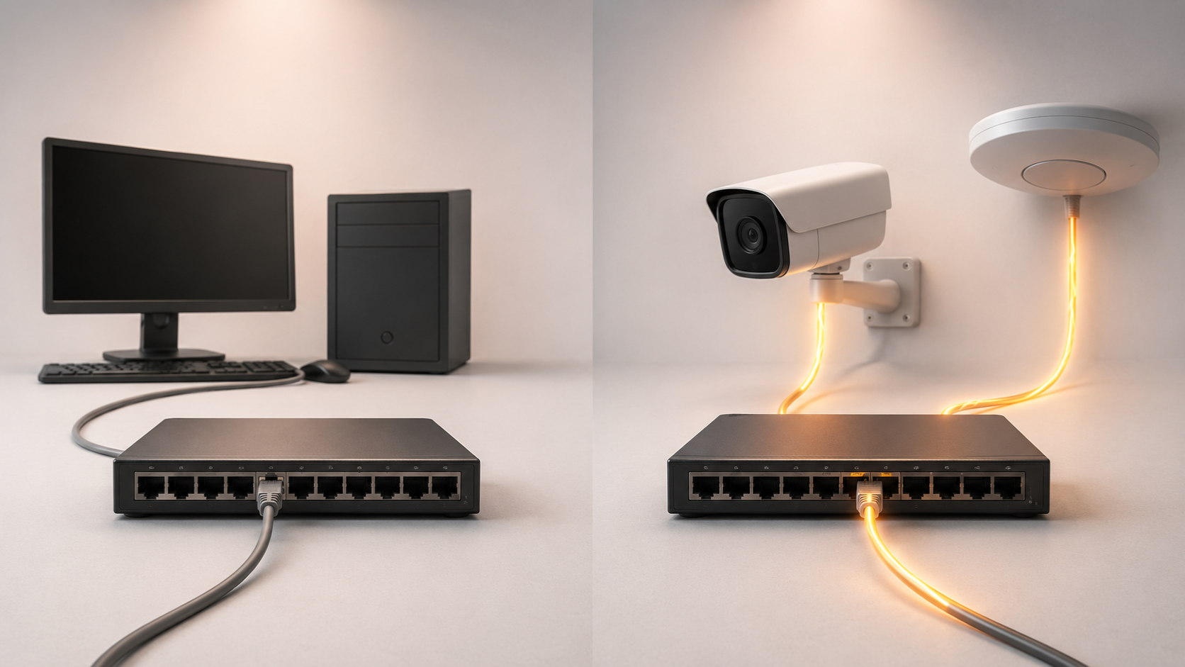 PoE Switch vs Normal Switch: Do You Actually Need PoE?