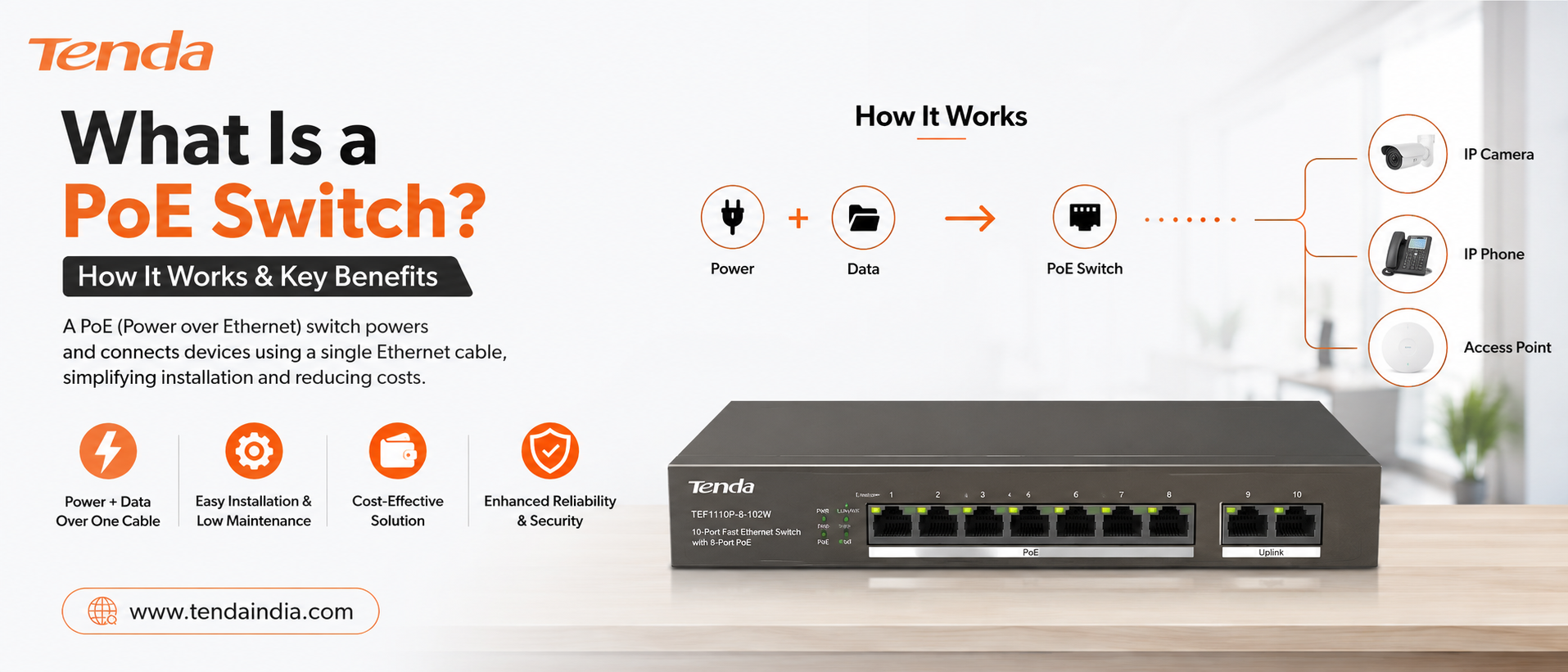 What Is a PoE Switch? How It Works & Key Benefits